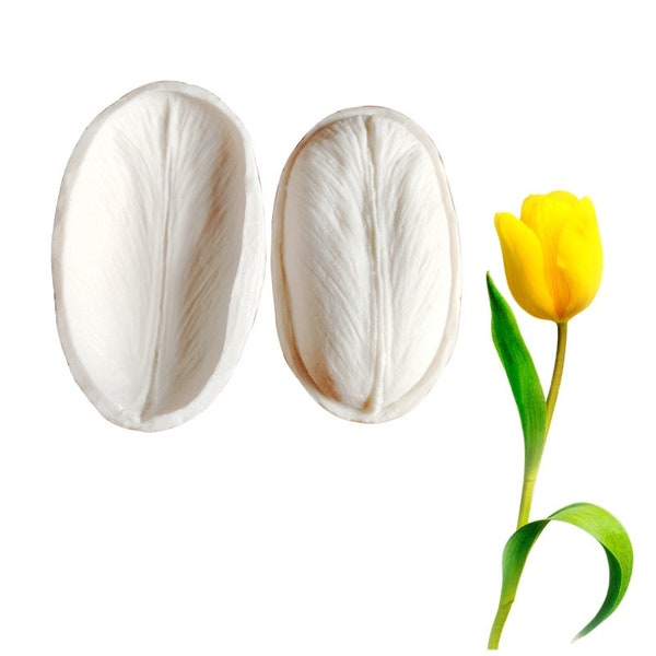 Fleur Tulipe Pétale Veiner Silicone Moule