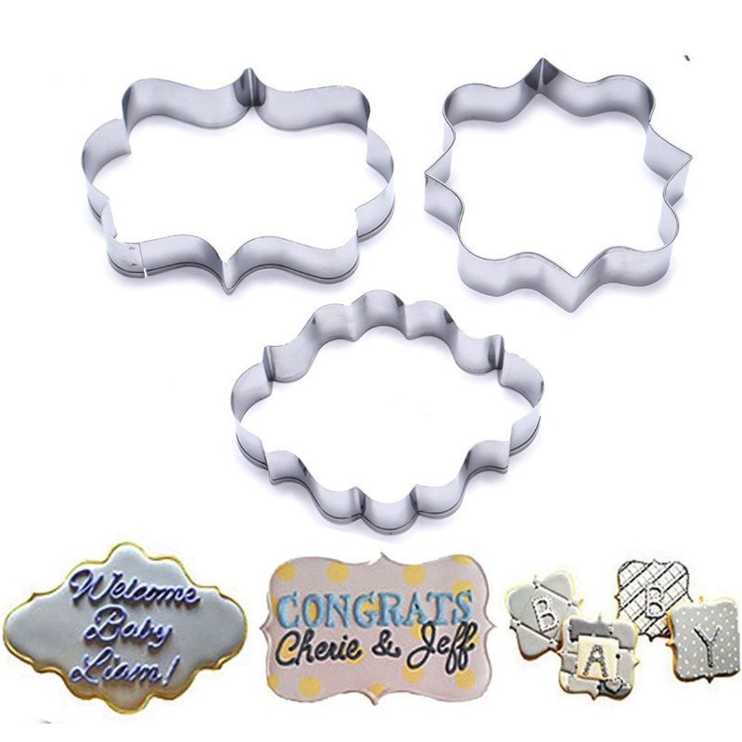3pcs Cookie Cutter Set DIY Pastry Fondant Mold Stainless Steel Etsy