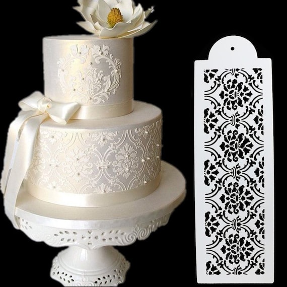 Cake Stencils Decorating Buttercream, Templates Floral Cookie Fondant  Dessert Stencil Lace Cake Stencil & Template,Wedding Cake Birthday Cake  Spray