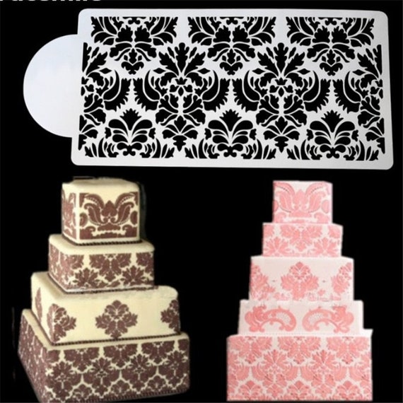 Beautiful Design Stencils For Fondant Sides Cake Decoration Pack Of 6