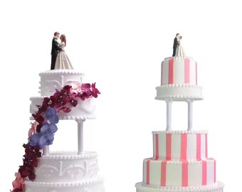 4pcs Pillars Wedding Cake Stands