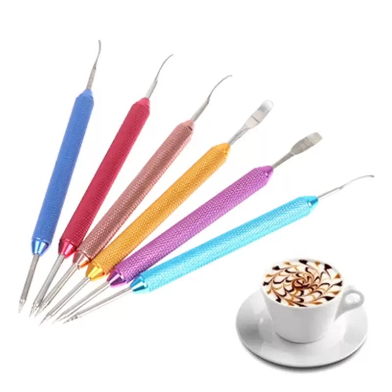 Stainless-Steel Coffee Latte Art Pen Fancy Stitch Barista Tool