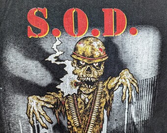 S.O.D. 1992 Vintage T-Shirt Live At Budokan / SGT.D is Coming / SOD