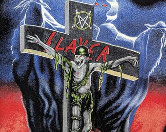 SLAYER 1990 Vintage T-Shirt Touring in the Abyss