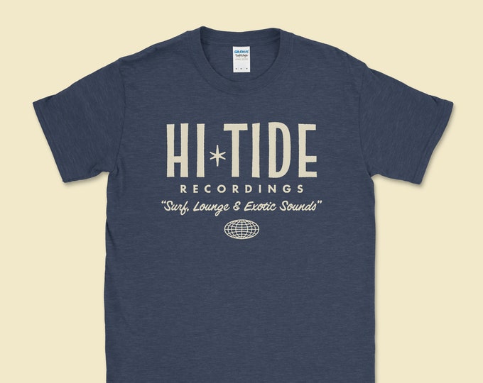 Surf, Lounge & Exotic Sounds T (Heather Navy)