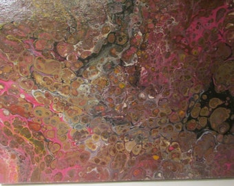 11x14 Fluid painting on wrapped canvas