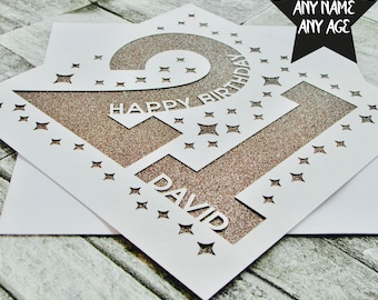 21st birthday card etsy