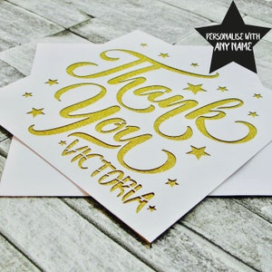 Thank You Card, Thank You, Personalised Thank You Card, Lasercut, Custom Design, Thank You Gift, Personalised Greeting Card, Papercut