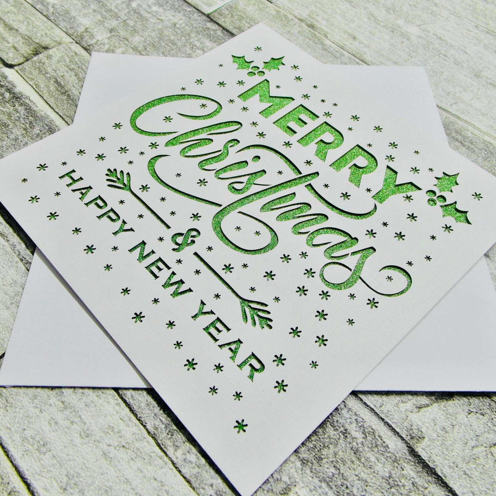 Christmas Card Laser Cut Christmas Card Xmas Card Christmas | Etsy