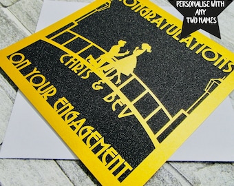 Personalised Engagement Card, Congratulations on your Engagement Card, Personalised Wedding Card, Personalised Congratulations Card