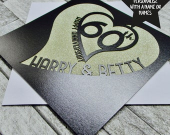Personalised 60th Anniversary Card, 60th Anniversary Card, Happy Anniversary Card, Sixtieth Anniversary Card, Wedding Anniversary Card