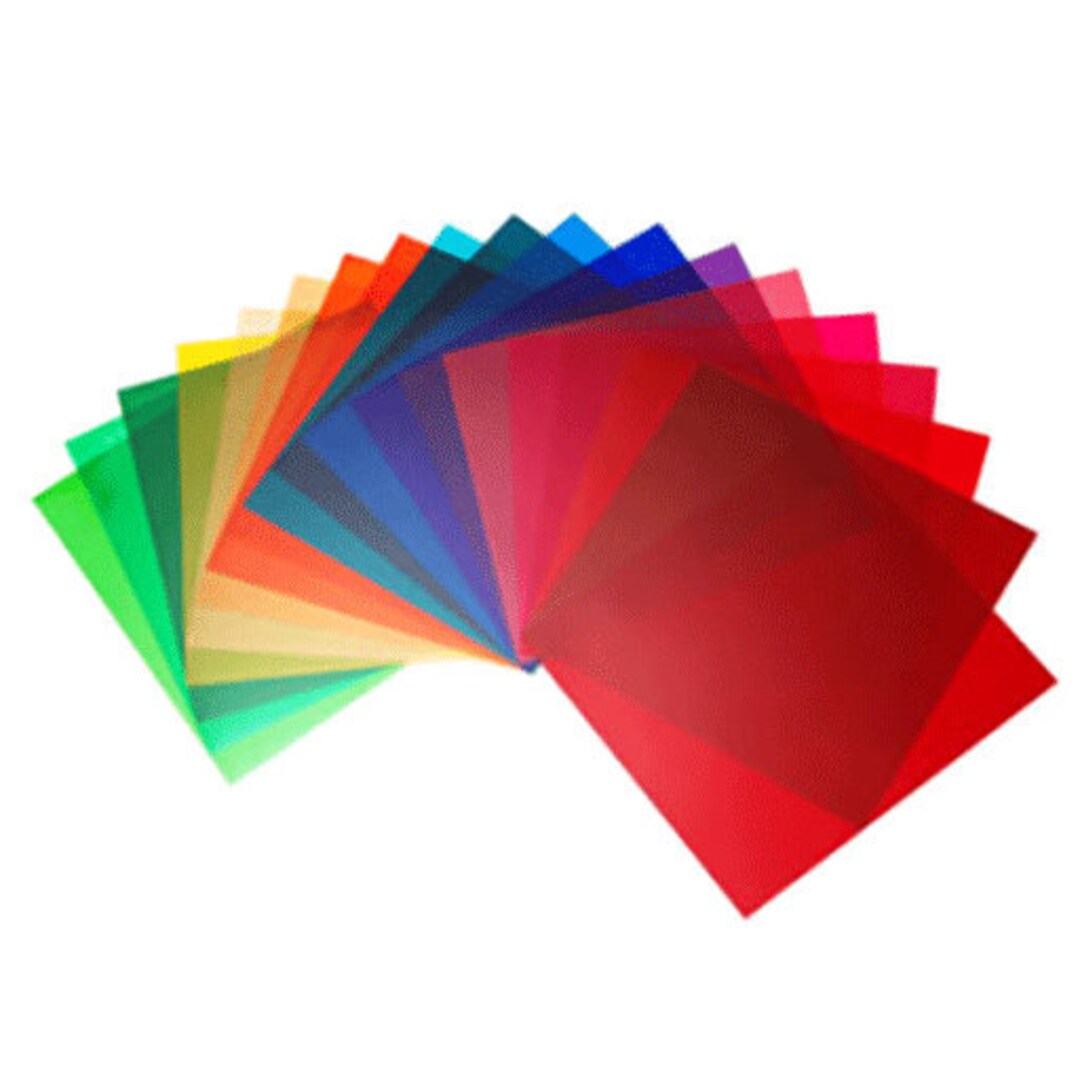 Colored Lighting Gels 21x24 Etsy