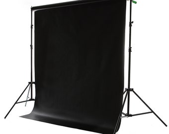 Matte Black Vinyl Backdrop 5'W x 7'H