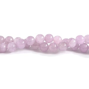 JADE BEADS | 10mm Smooth Round Jade Beads in Light Smoky Lavender (14.75&quot; Strands)