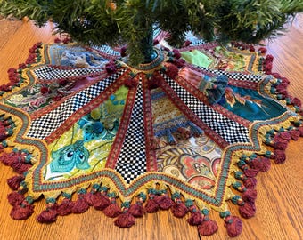 Color Conundrum Christmas Tree Skirt