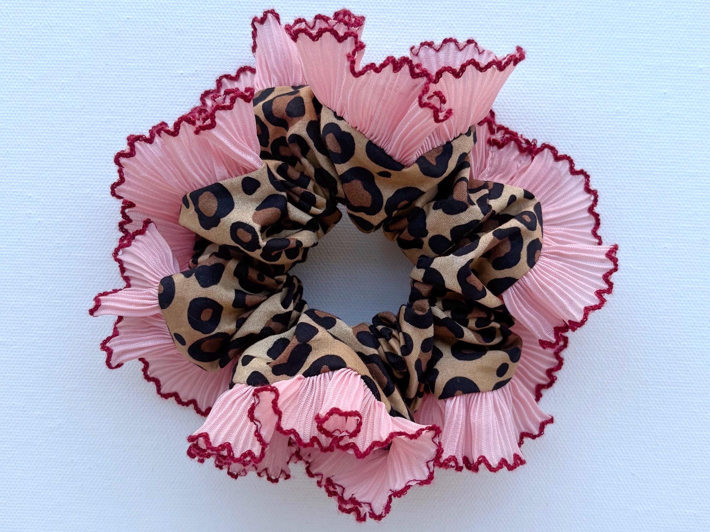 ヘアアクセサリー [PRIMAUTE] Leopard Rose Scrunchie Amazon.com : Leopard Print Hair Accessories Bundle - Ring