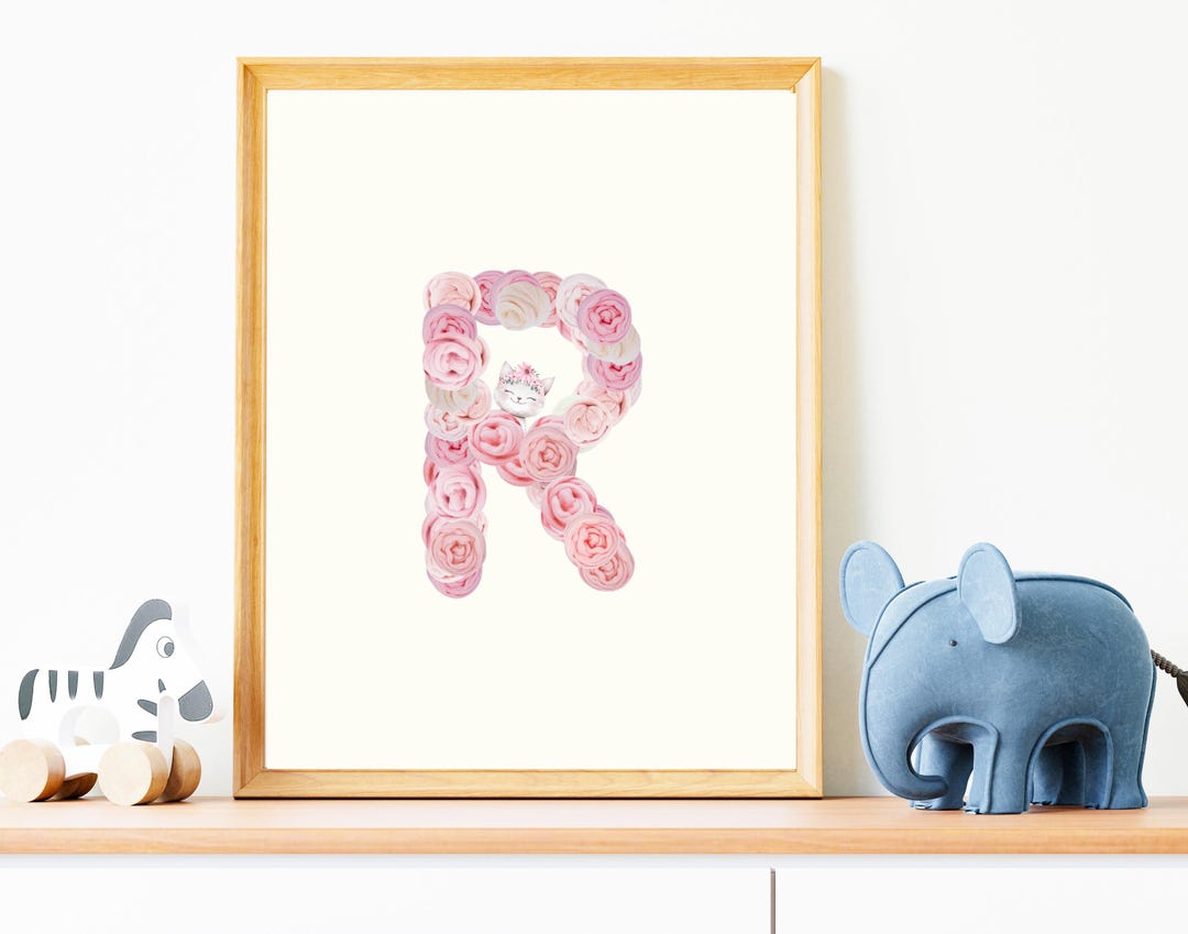 Letter R Poster, ABC Poster R, Capital Letter R, Kids Gift, Kids Room ...