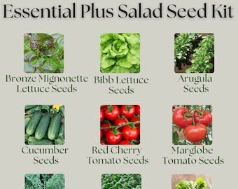 The Essential Plus Salad Seed Kit - 9 types of seed included in this collection