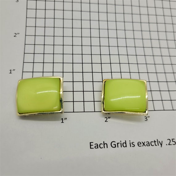 Apple green rectangle panel thermoset plastic moo… - image 8