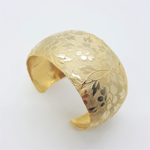 Floral Cuff Bracelet Etsy