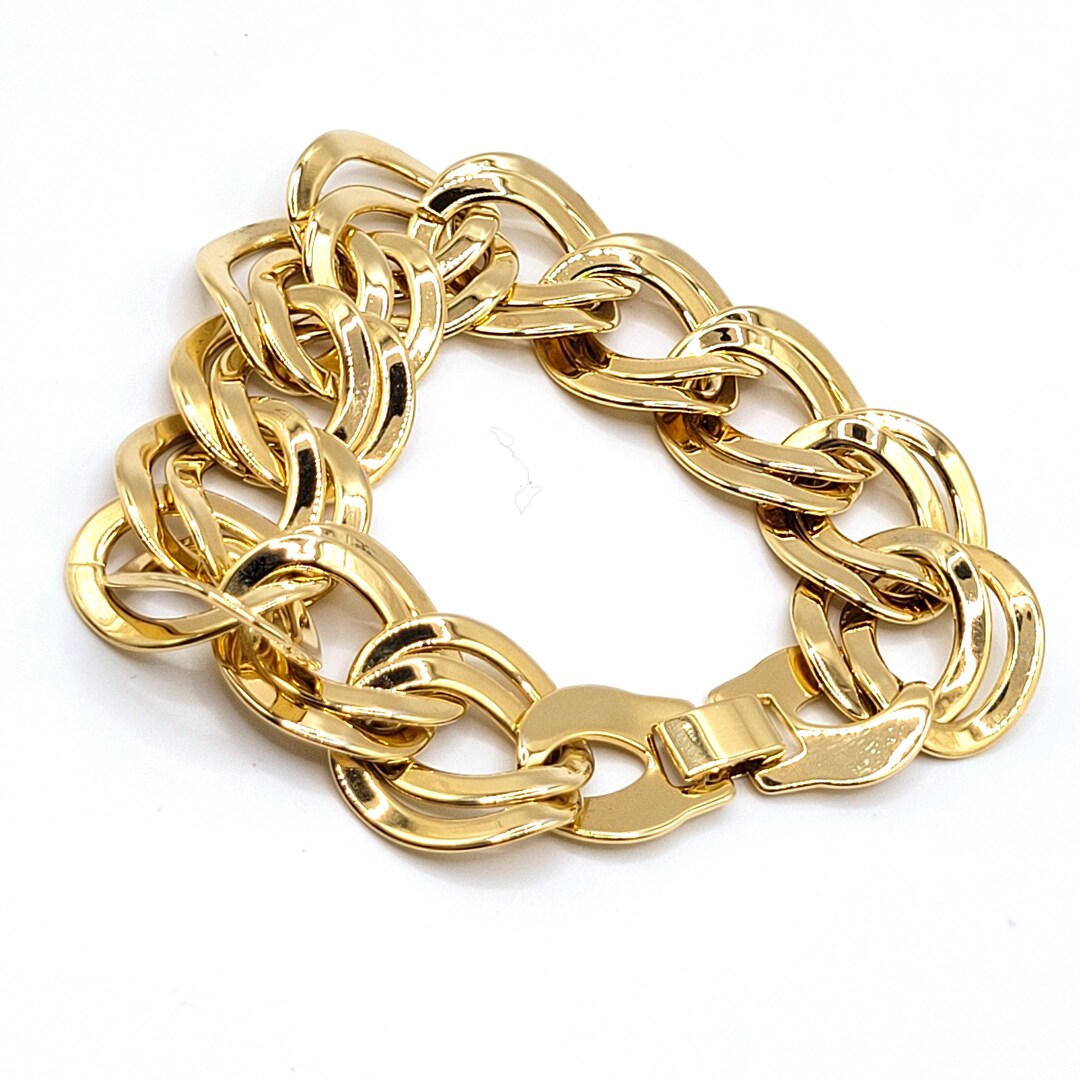 Amazon.com: Chunky Paperclip Chain Bracelet with Sparkle