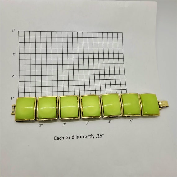 Apple green rectangle panel thermoset plastic moo… - image 7