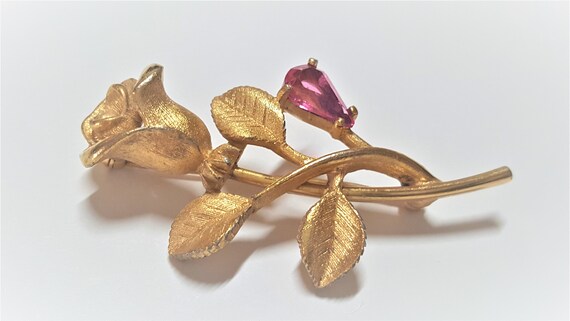 Vintage Avon Victorian Rose in Gold Plated Clip Earrings