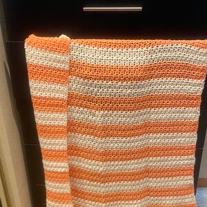 Peaches and cream, Crocheted blanket for baby or toddler, handmade, nursery, infant, baby shower, newborn