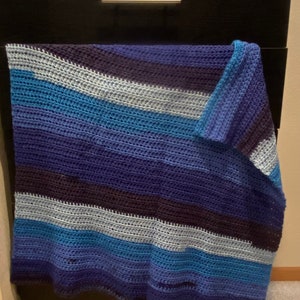 Blueberry cheesecake,Crocheted blanket for baby or toddler, handmade, nursery, infant, baby shower, newborn