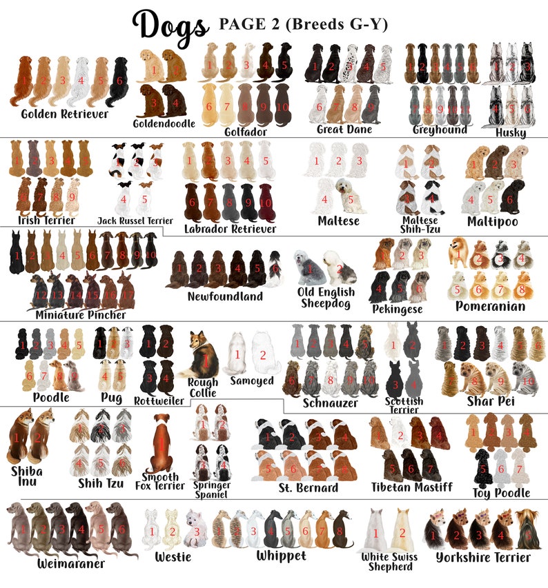 Custom BIG FAMILY Portrait With Pets Unique Personalised Gift family