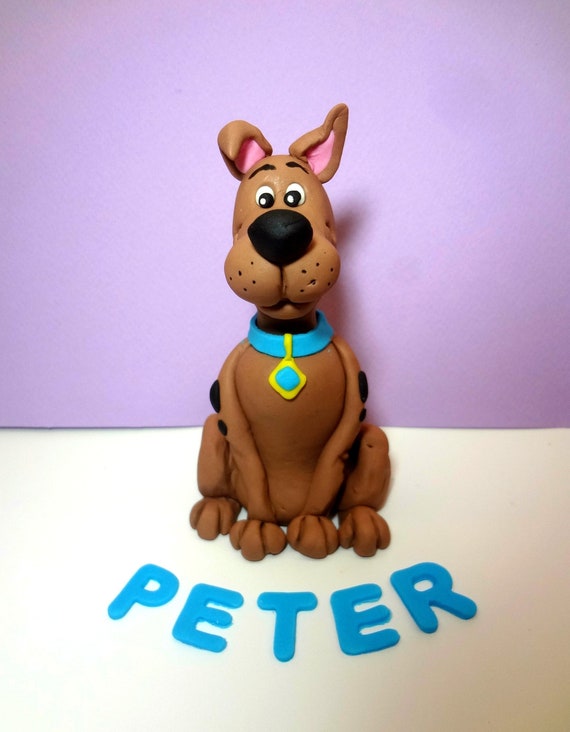 Scooby Doo Fondant Cake Topper Edible Scooby Doo Inspired Etsy