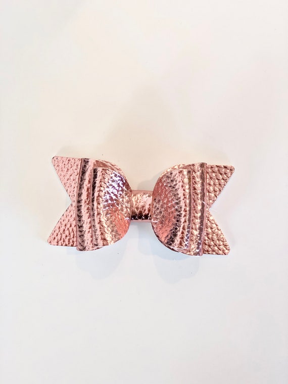Pink Metallic Bow