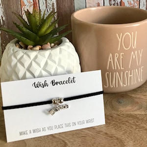 Tanz Charm Armband - Charm Wildleder Armband - Geschenkkarte inklusive - Tanz charm