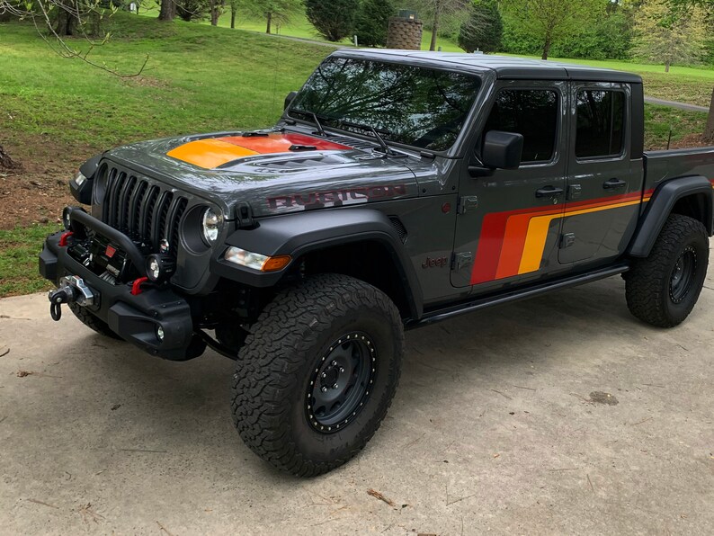 Graphic kit Jeep Gladiator 2020 Rubicon retro vintage 80s Etsy