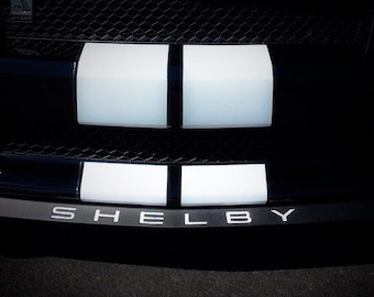 Splitter Bumper Lettering compatible Ford Mustang Shelby GT350 with Insert Vinyl Decal Overlay Sticker 2015 2016 2017 2018 2019 2020