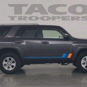 2018 2019 2020 Toyota 5th Gen 4Runner Taco Troopers TRD Back To The Future 80s bliss retro vintage stripe kit 4x4 Off Road PRO decal