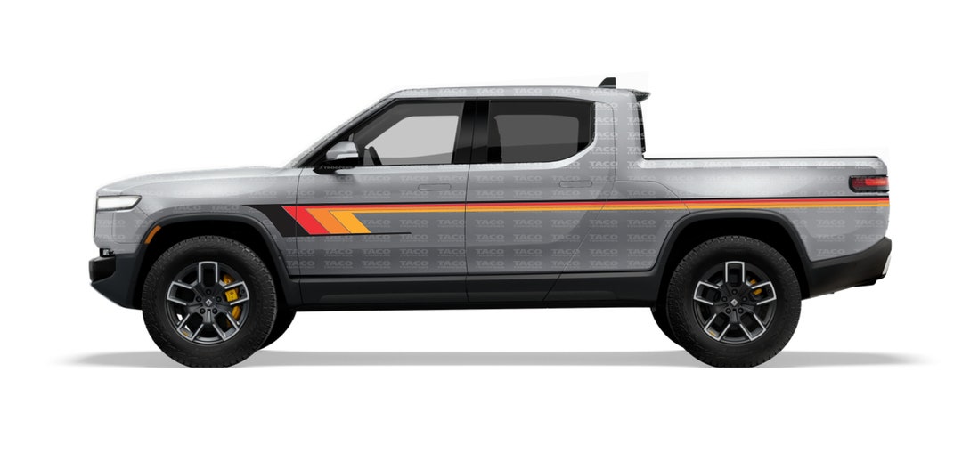 Graphic Kit Compatible With Rivian R1T Taco Troopers Retro Vintage ...