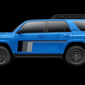 kit - Toyota 4runner TRD Retrograde 80s monochrome retro vintage stripe kit Sport 4x4 Off Road PRO Taco Troopers decal