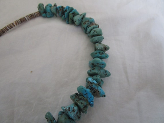 Native American Large Turquoise Stones Necklace F… - image 6