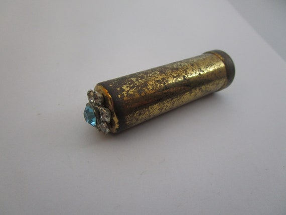 Vtg Retro Jeweled Perfume Bottle Keep & Perfume Bottle