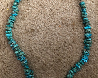 Native American Large Turquoise Stones Necklace Fabulous