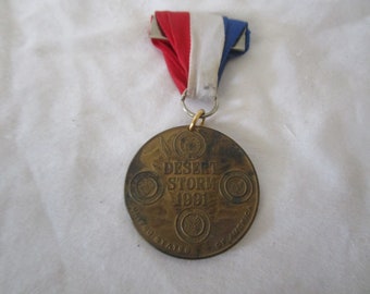 Desert Storm U S Marines Allied Forces Bronze Medal & Ribbon