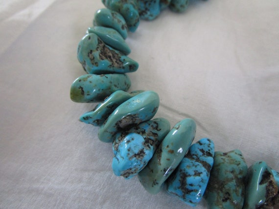 Native American Large Turquoise Stones Necklace F… - image 4