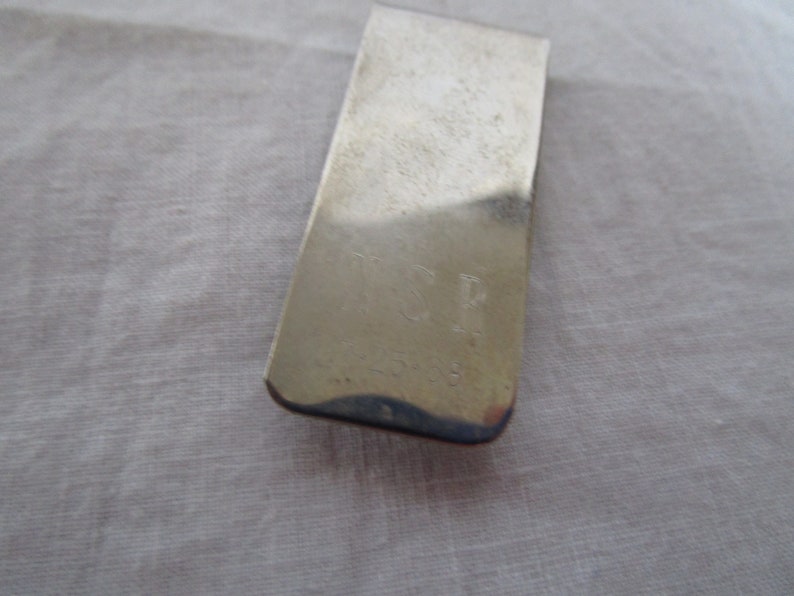 Vintage Retro Monogram NSR Money Clip 1968