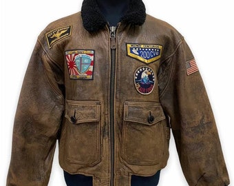 Vintage Avirex Type G-1 Jacket U.S Navy Leather Jacket - Etsy Vintage Avirex Type G-1 Jacket U.S Navy Leather Jacket - Etsy