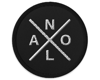 NOLA Cross Embroidered Patch (Iron-On)