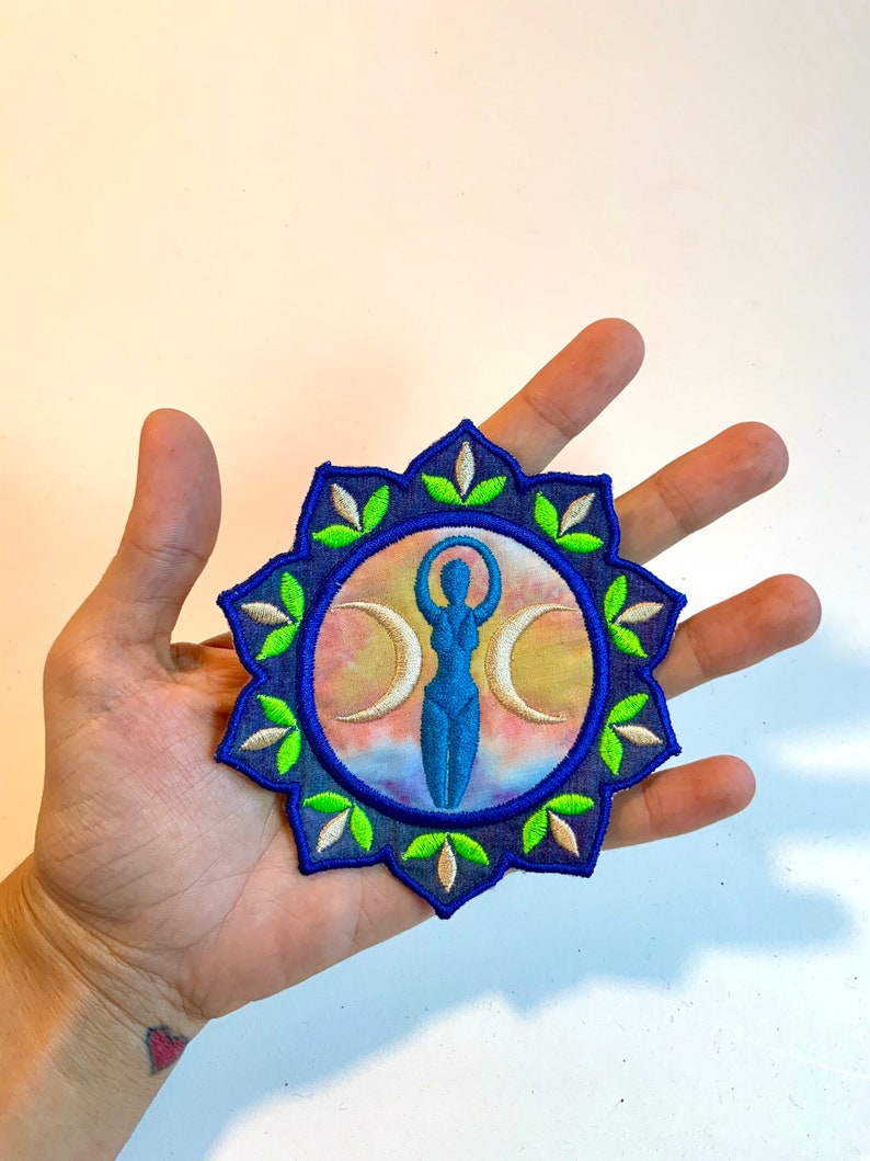 Cotton Patch Tie Dyed Patch Triple Goddess Patch Etsy