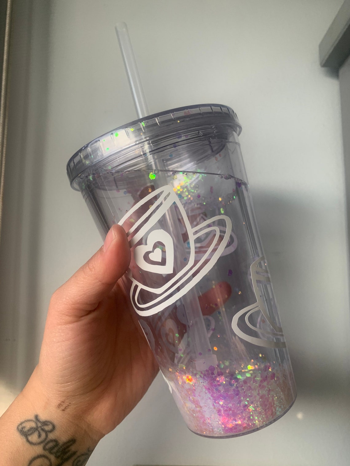 Mochacasa mocha Tea Cup Snow Globe Tumbler | Etsy