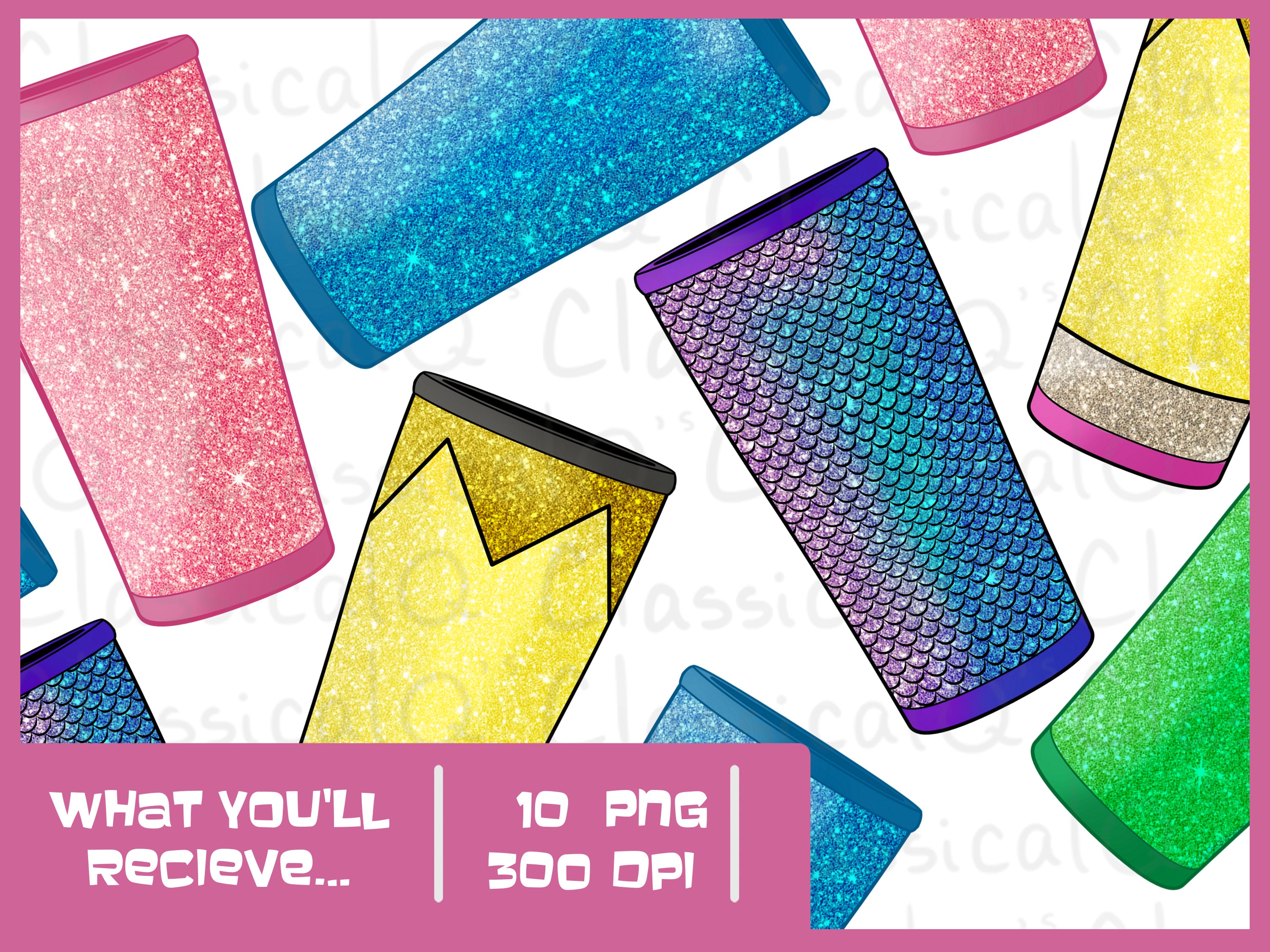 Glitter Tumblers, Clip Art, Digital Crafts, Drink Tumbler, Digital