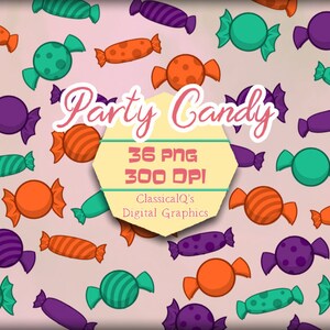 Assorted Candies, Candy PNG, Halloween PNG, Halloween Candy, PNG, October, Digital Download, Hand Drawn, Clip Art, Digital Scrapbooking